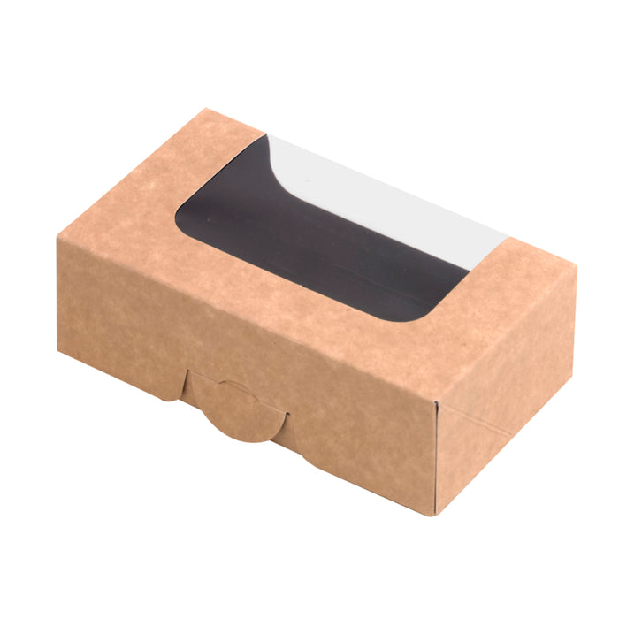 Caja de sushi con ventana antivaho para 4-6 piezas 120x70mm H40mm - 50Uds