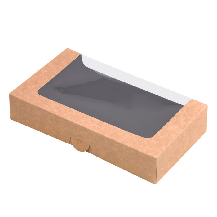 Caja de sushi con ventana antivaho para 24 piezas 240x135mm H45mm - 50Uds