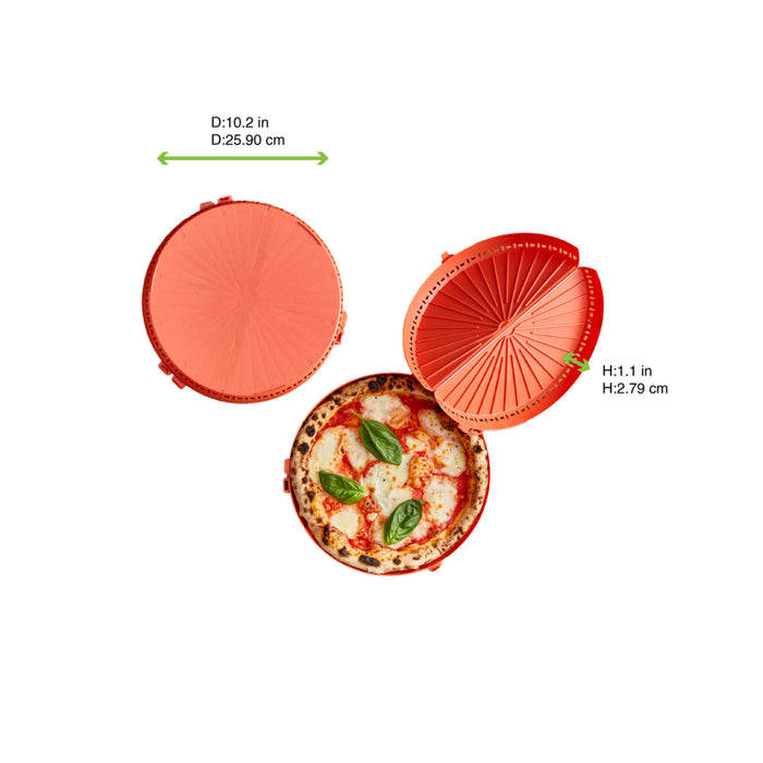 Caja redonda reutilizable para pizza Ø260mm - 2Uds