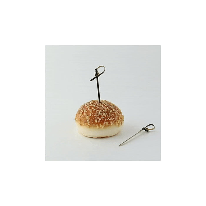 Pincho de bambú Loko negro 60mm - 100Uds