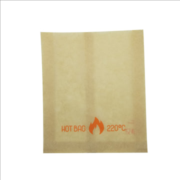 Bolsa de papel kraft para horno 170x40mm A200mm - 100Uds