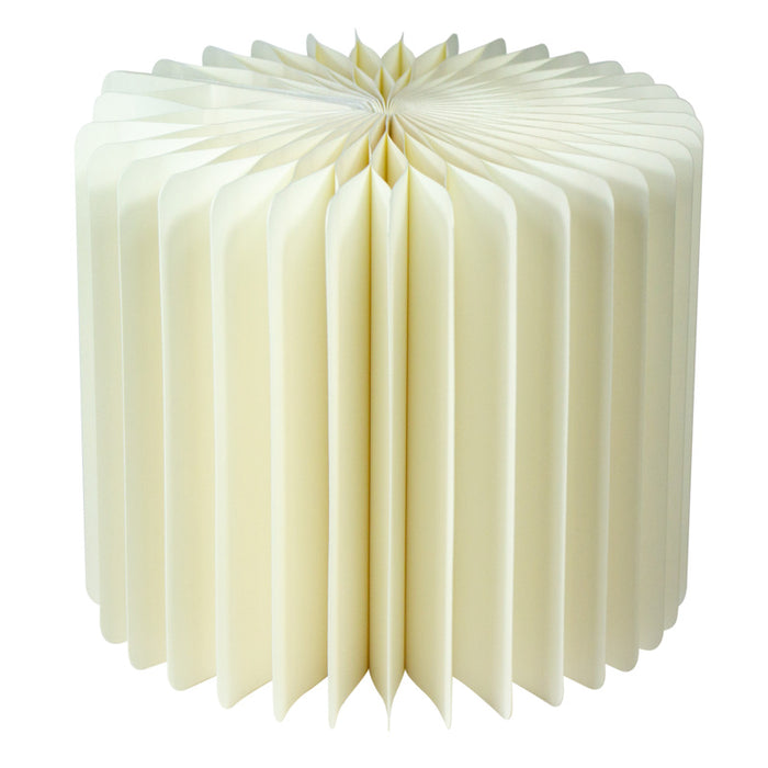 Expositor plegable blanco con bandeja acrílica  H400mm - 6Uds