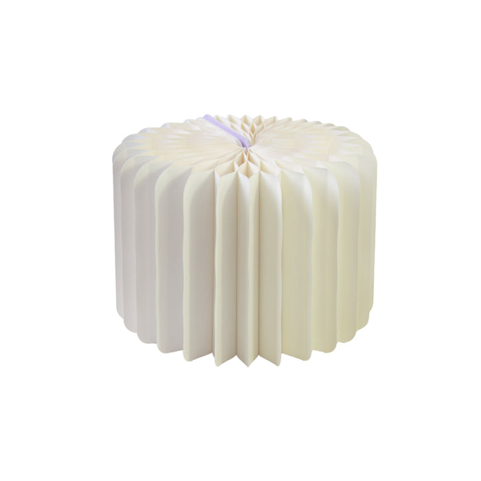 Expositor plegable blanco con bandeja acrílica  H200mm - 6Uds