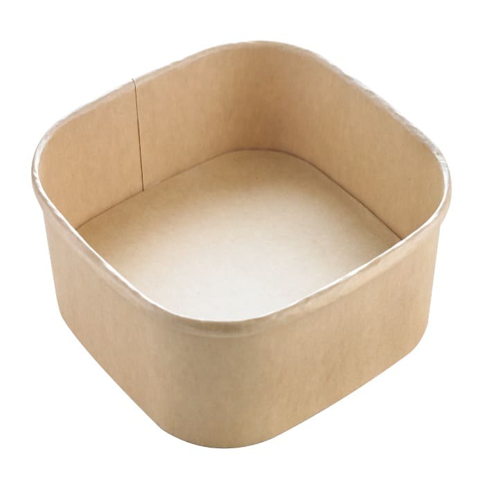 Ensaladera cuadrada multiusos Kraft 170x170mm H42mm 750ml - 50Uds