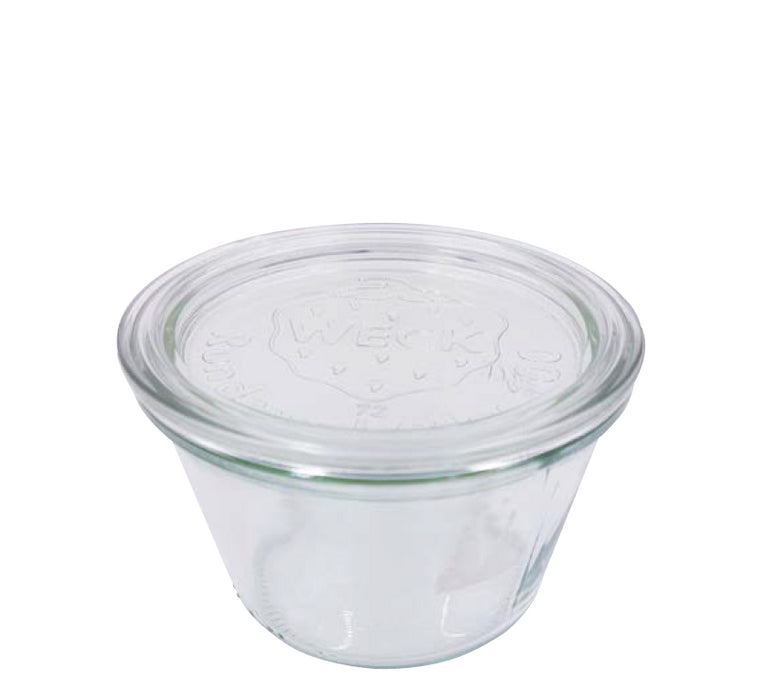 Tarro Bokocook de cristal WECK con tapa de cristal 370ml A74mm - 6Uds