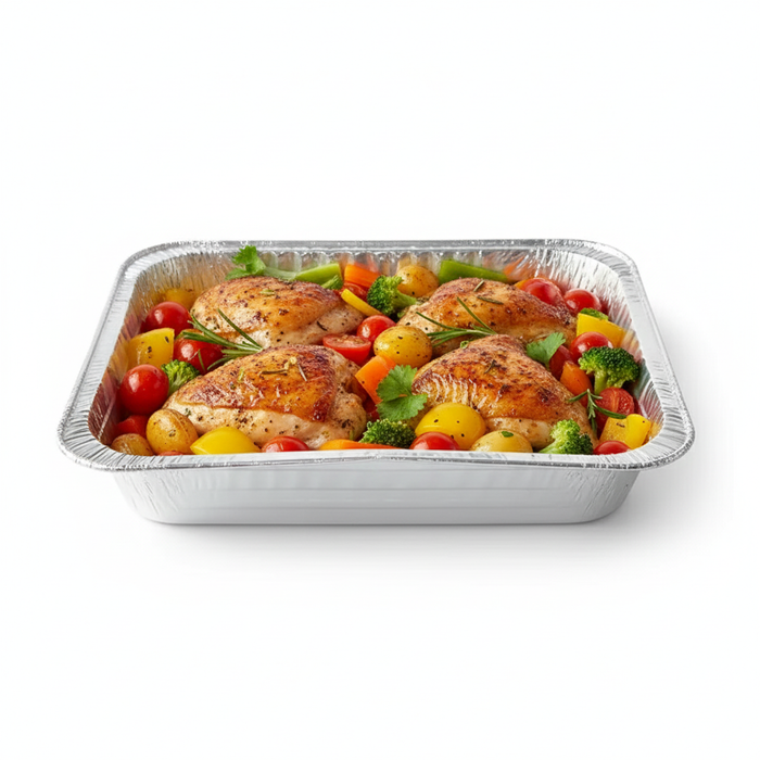 Bandeja de aluminio 227x177mm A30mm - 1000Uds