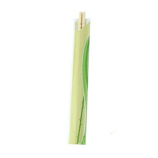 Palillos chinos de bambú empaquetados por 2 unidades A200mm - 100Uds