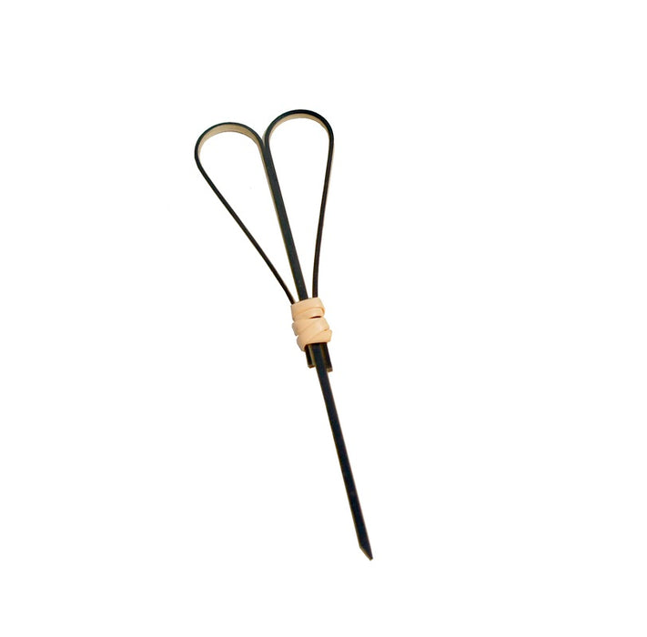 Pincho de bambú Fotsy negro 100mm - 100Uds