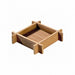 Mini bandeja de degustación de bambú cuadrada Hanako 120x120mm A24mm - 20Uds