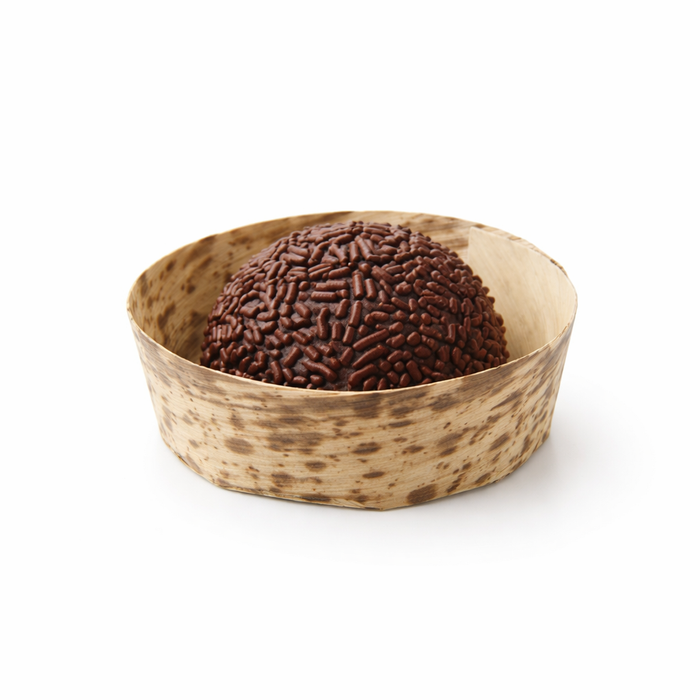 Cesta redonda de hoja de bambú ANNO 80ml Ø70mm A28mm - 50Uds