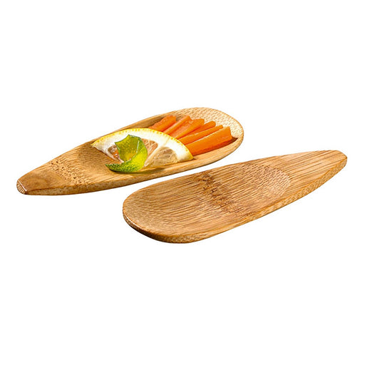 Cuchara de degustación de bambú PATTAYA 100x40mm - 24Uds