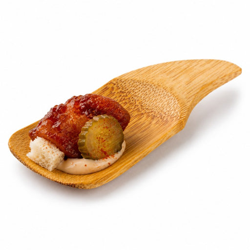 Cuchara de degustación de bambú PHUKET 100x40mm - 24Uds