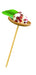 Pincho de bambú Thani acabada en punta con base redonda A93mm - 24Uds