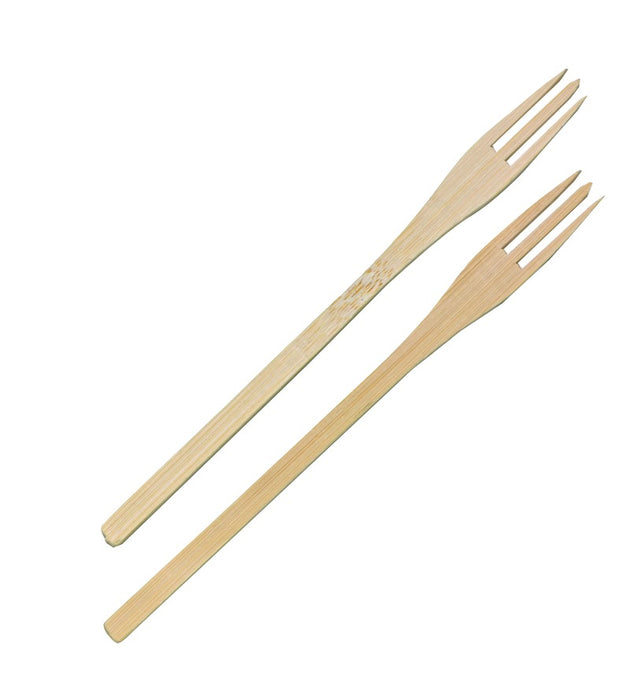 Trident Tenedor de bambú 140mm - 50Uds