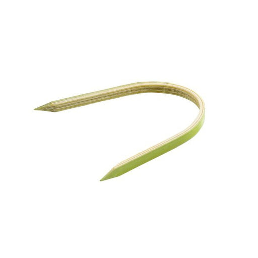 Pincho de bambú en forma de U con extremo en punta 40mm 55mm - 100Uds