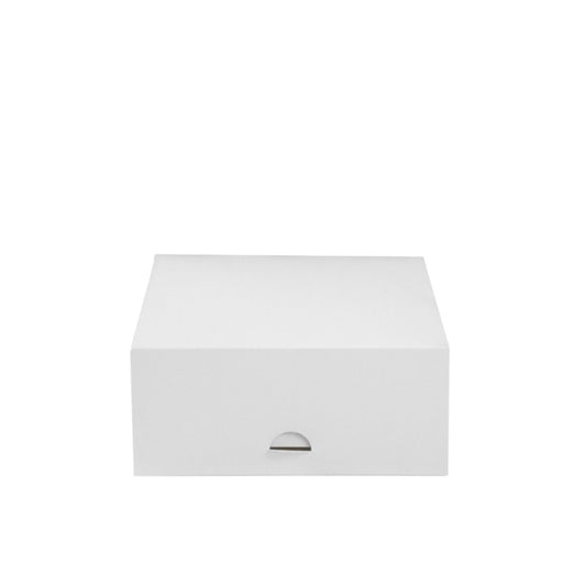 Caja pastelera de cartón blanca 180x180mm A80mm - 50Uds