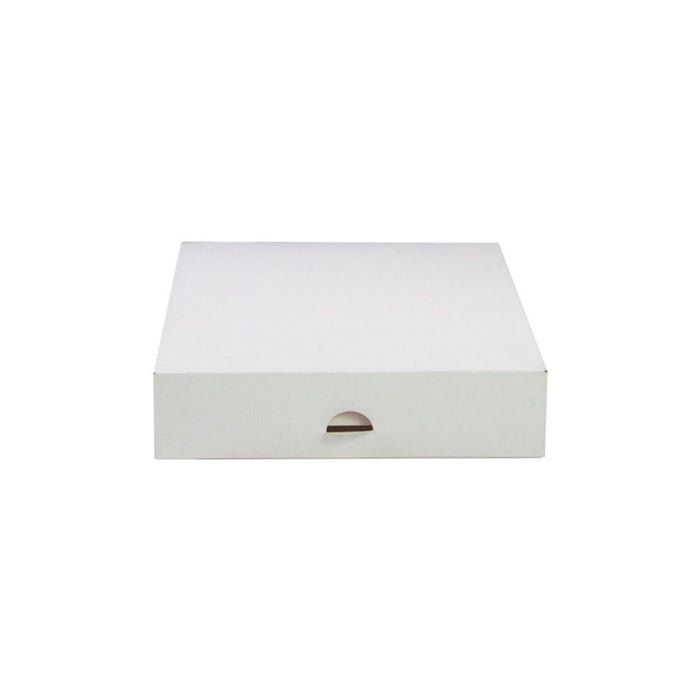 Caja pastelera de cartón blanca 200x200mm A50mm - 50Uds