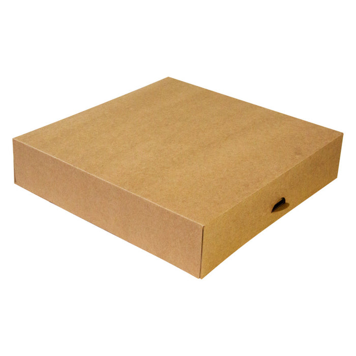 Caja pastelera de cartón kraft 230x230mm A50mm - 50Uds