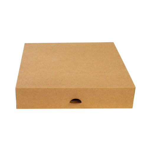 Caja pastelera de cartón kraft 230x230mm A50mm - 50Uds