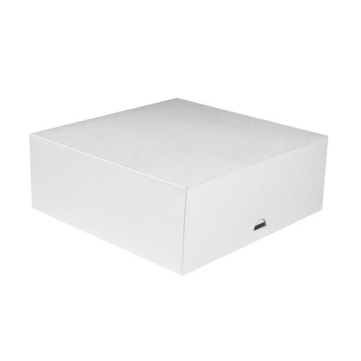 Caja pastelera de cartón blanca 250x250mm A100mm - 50Uds
