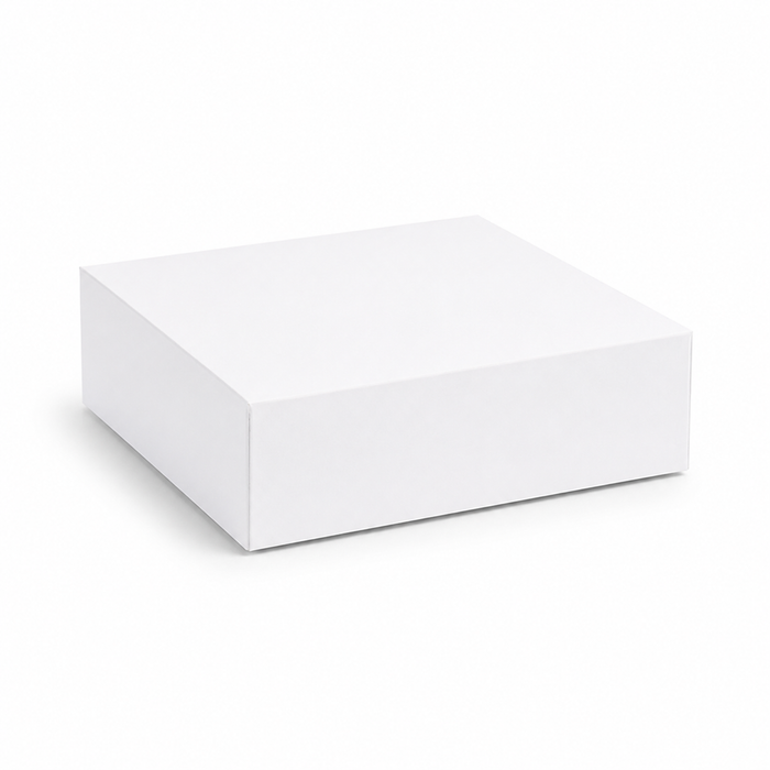 Caja pastelera de cartón blanca 200x200mm A100mm - 50Uds