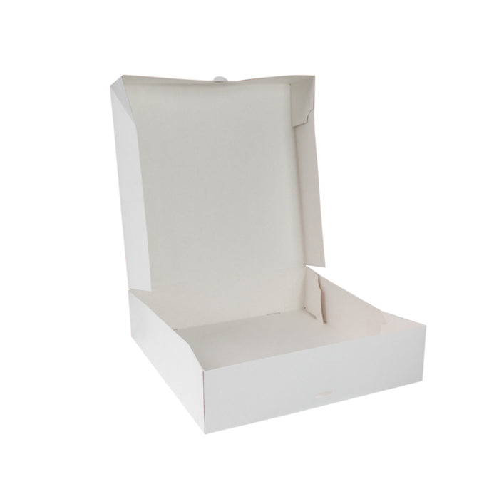 Caja pastelera de cartón blanca 320x320mm A80mm - 50Uds