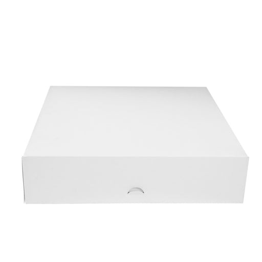 Caja pastelera de cartón blanca 320x320mm A80mm - 50Uds