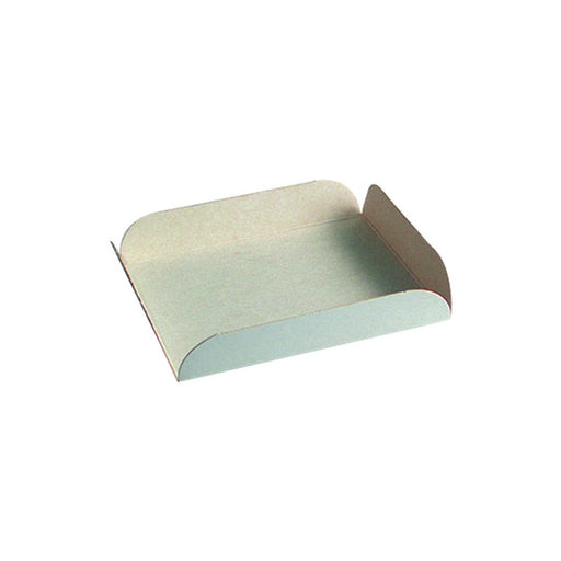 Base cuadrada en cartón blanco con pliegue en los bordes 170x170mm A10mm - 250Uds