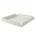 Base cuadrada en cartón blanco con pliegue en los bordes 190x190mm A20mm - 250Uds