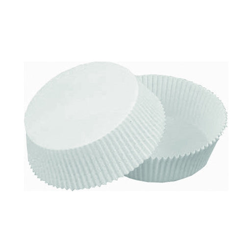 Molde redondo para horneado de papel blanco antigrasa Ø60mm A25mm - 1000Uds
