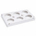 Bandeja de horneado con 6 compartimentos alveolados 287x192mm A30mm - 50Uds