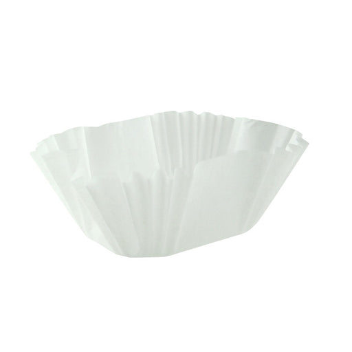 Molde ovalado para horneado de papel blanco antigrasa 65x50mm A40mm - 100Uds