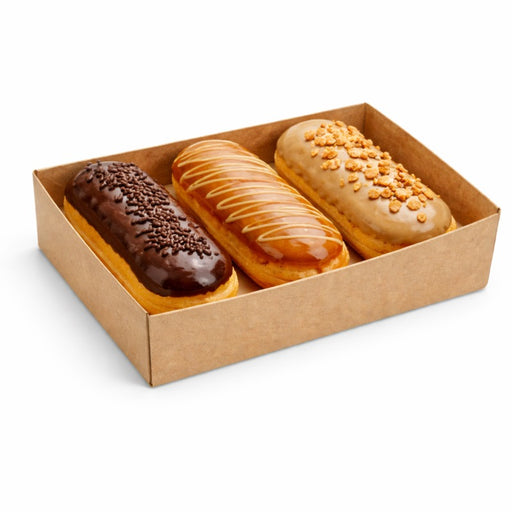 Caja pastelera kraft sin tapa 160x120mm A50mm - 100Uds