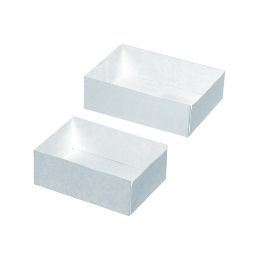 Caja pastelera blanca sin tapa 200x130mm A50mm - 100Uds