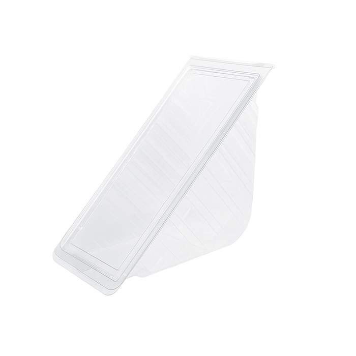 Envase para triple sándwich triangular con tapa. 165x75mm A80mm - 500Uds