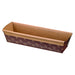 Molde para hornear de cartón marrón microcanal estriado 220x80mm A48mm - 300Uds