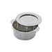 Mini cazuela redonda plateada con tapa en PS Ø69mm A34mm - 24Uds