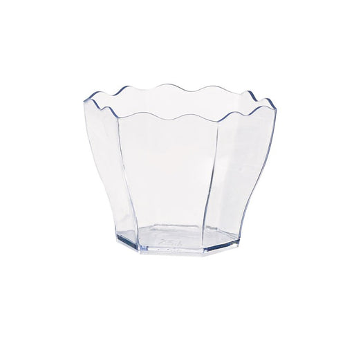 Vasito para degustación flor transparente DEVA en PS 60ml 60x55mm A47mm - 12Uds