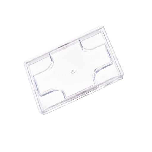 Tapa KARA plana transparente de plástico PS 55x55mm A2mm - 24Uds