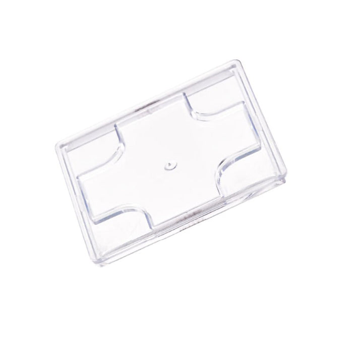 Tapa KARA plana transparente de plástico PS 55x55mm A2mm - 24Uds