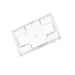 Tapa KARA plana transparente de plástico PS 55x55mm A2mm - 24Uds