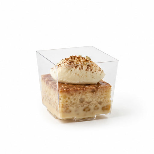 Vasito para degustación transparente KARA en PS 90ml 52x52mm A50mm - 24Uds