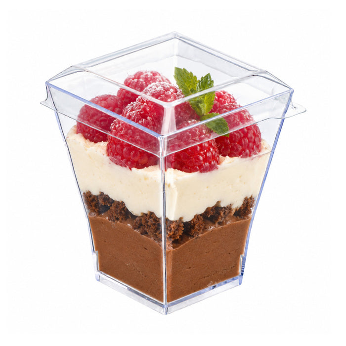 Tapa PET transparente plana y cuadrada Taiti para 209MBTAITI 46x46mm A10mm - 200Uds