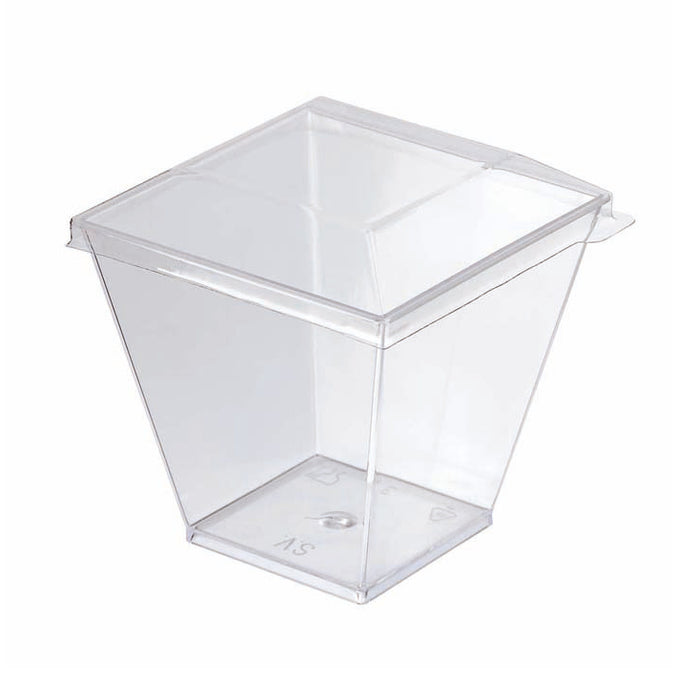 Tapa Zeno transparente plana y cuadrada PET 65x65mmpara 209MBZENO10 - 200Uds