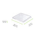 Tapa Zeno transparente plana y cuadrada PET 65x65mmpara 209MBZENO10 - 200Uds