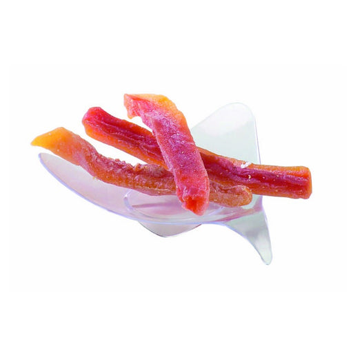 Mini plato transparente triángular. 80x80mm A20mm - 20Uds
