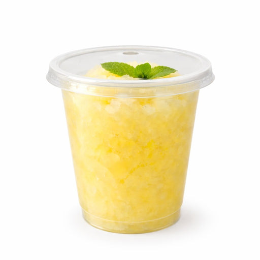 Combo vaso + tapa plana PET 150ml Ø74mm A70mm - 50Uds