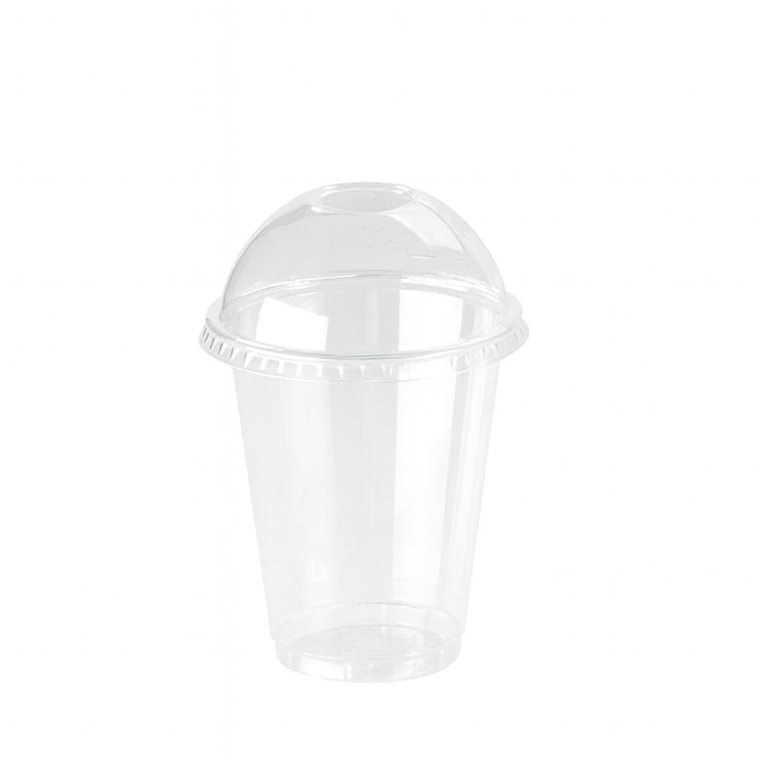 Combo tarrina transparente PET con tapa 200ml A85mm - 50Uds