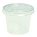 Combo tarrina transparente PET con tapa 200ml A85mm - 50Uds