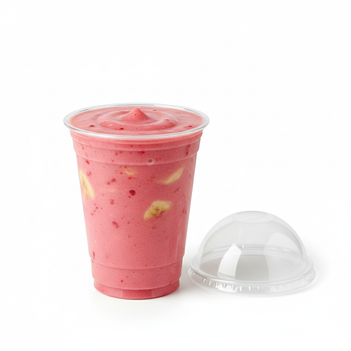 Combo tarrina transparente PET con tapa 200ml A85mm - 50Uds